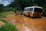 bogged bus