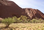 Uluru's skurille Formen