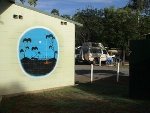 Unser Standplatz im Stuart Carpark in Alice Springs